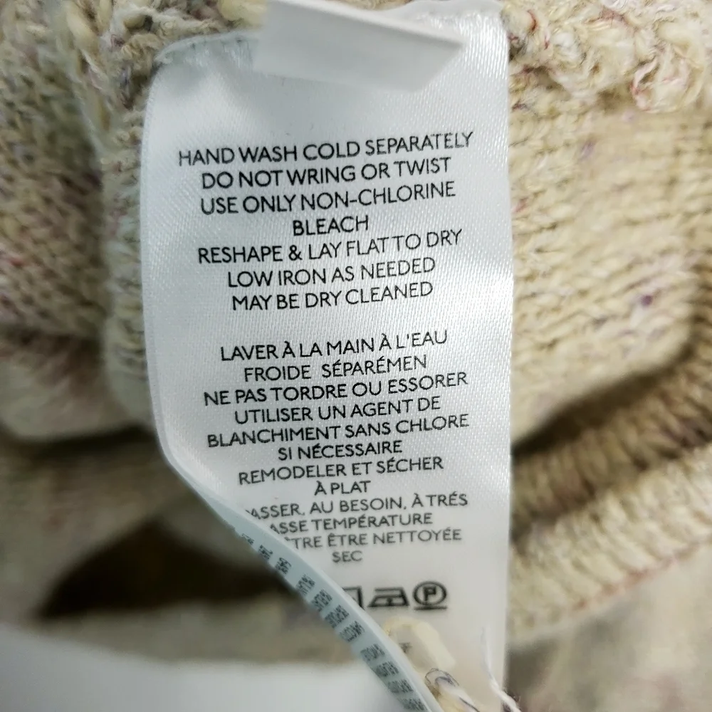 Anthropologie pilcro drew surplus faux wrap front sweater sz small